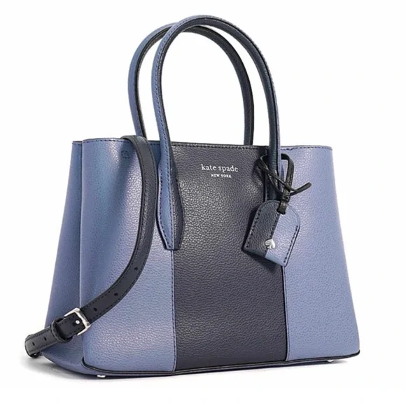 Kate Spade Eva Split Satchel/Crossbody (BluberryTwo-Tone) LIKE NEW - Picture 1 of 5